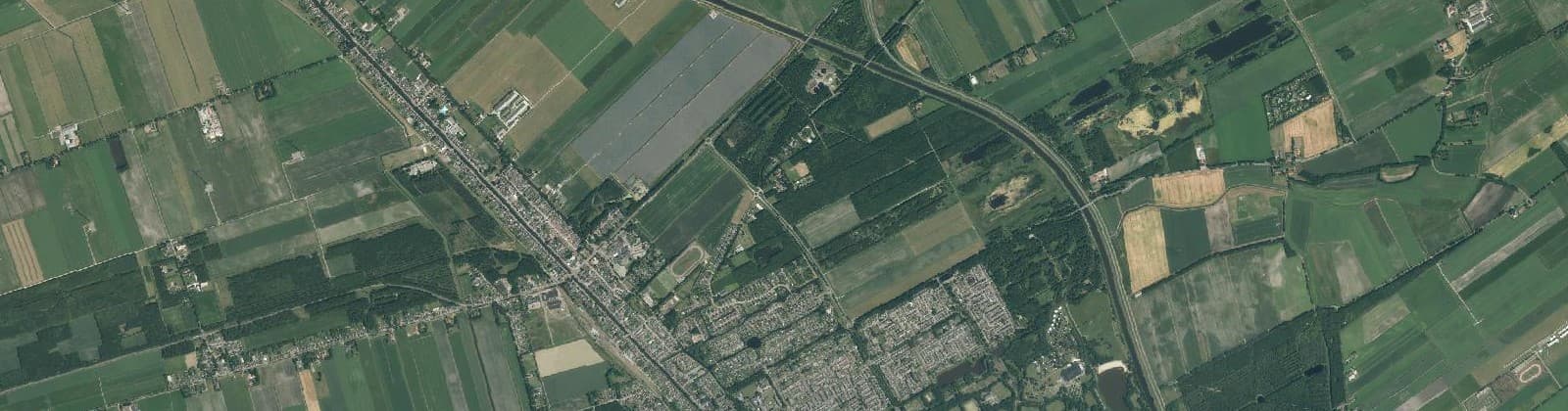 Luchtfoto van Stadskanaal Noord Centrum