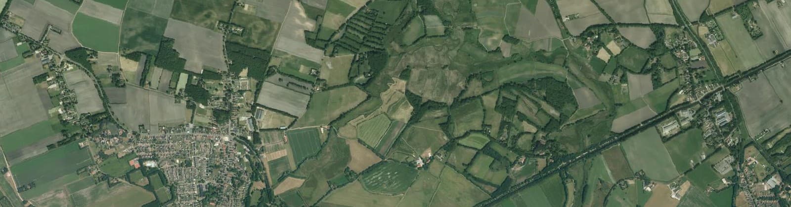 Luchtfoto van Onstwedde Buitengebied Noord
