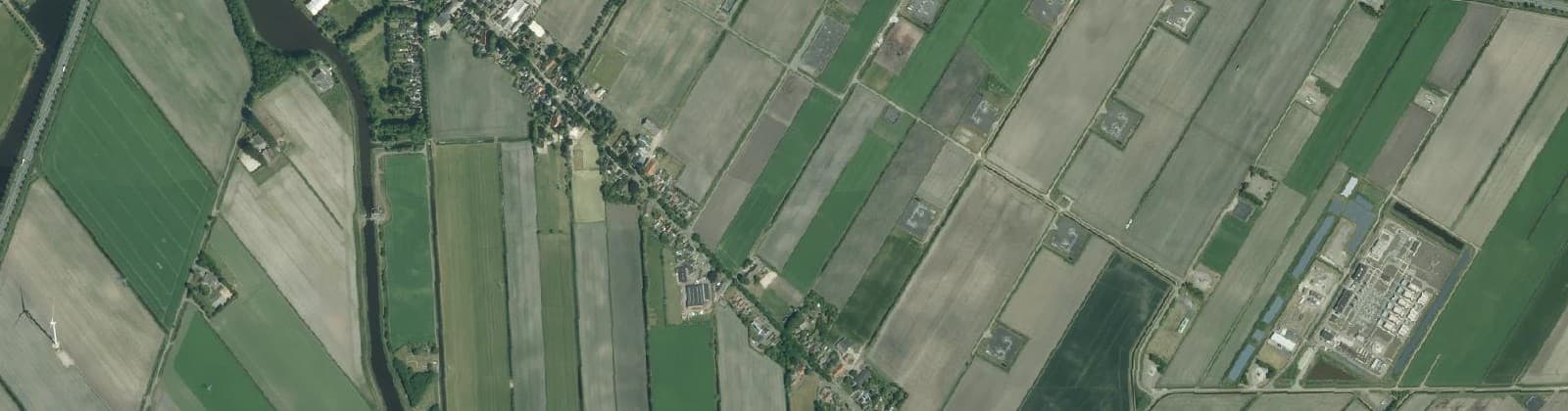 Luchtfoto van Ommelanderwijk