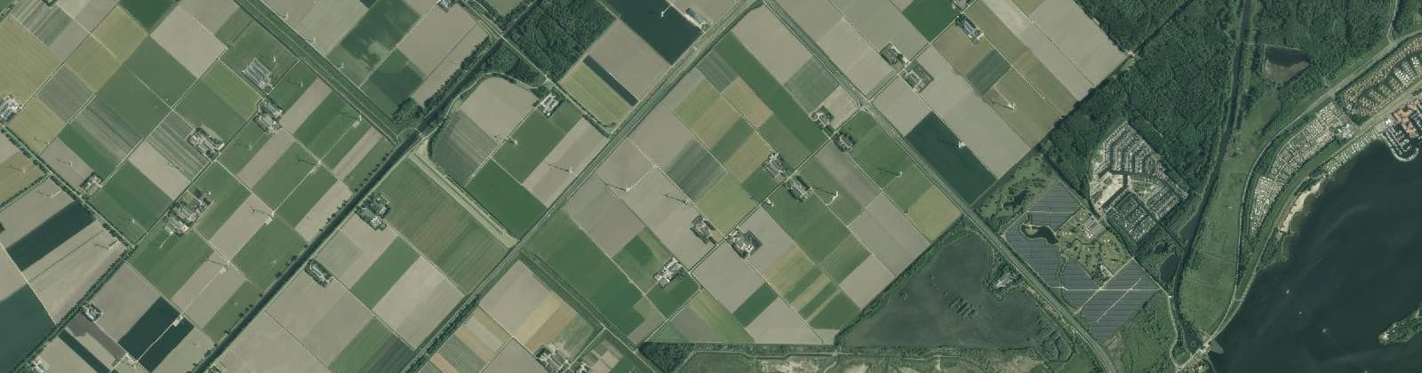 Luchtfoto van Knardijkgebied