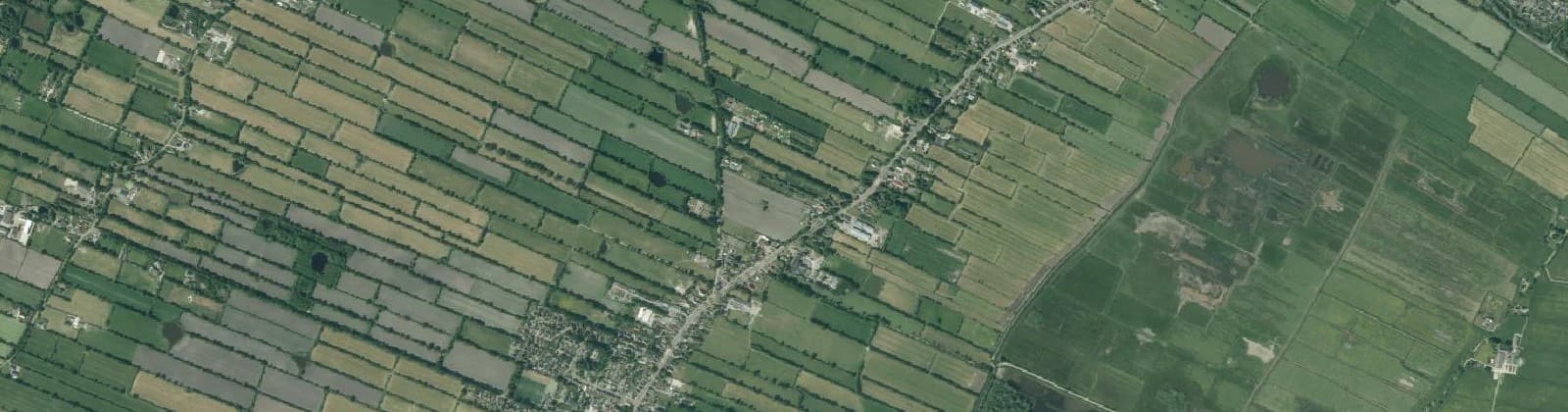 Luchtfoto van Verspreide huizen Twijzel