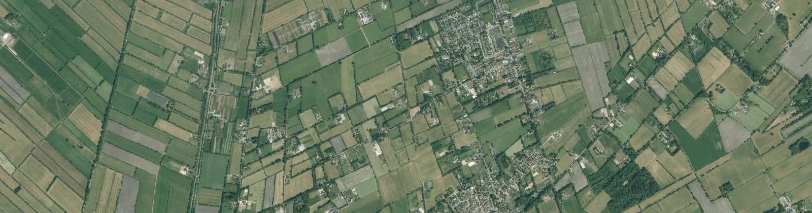 Luchtfoto van Verspreide huizen Boelenslaan