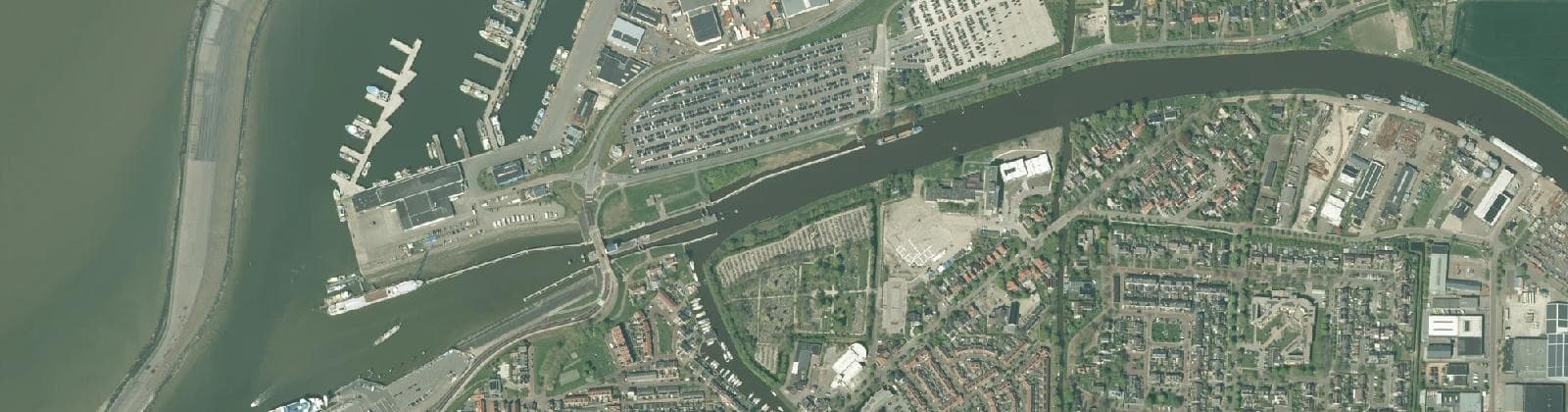 Luchtfoto van Binnenstad