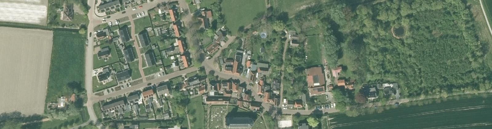 Luchtfoto van Wijnaldum