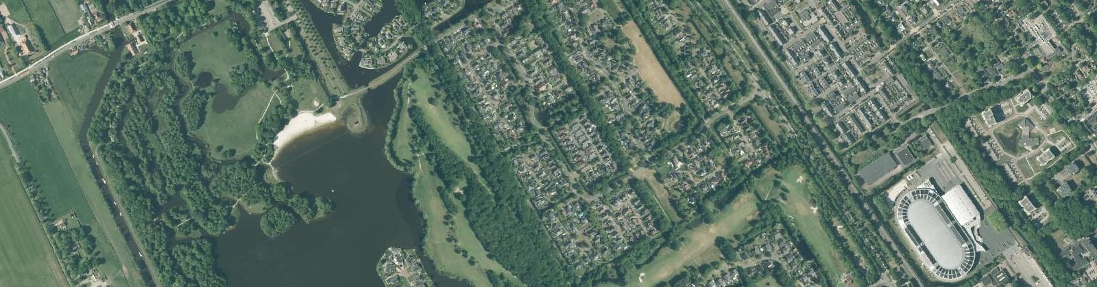 Luchtfoto van De Heide