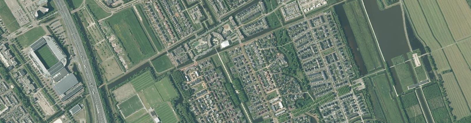 Luchtfoto van Skoatterwald