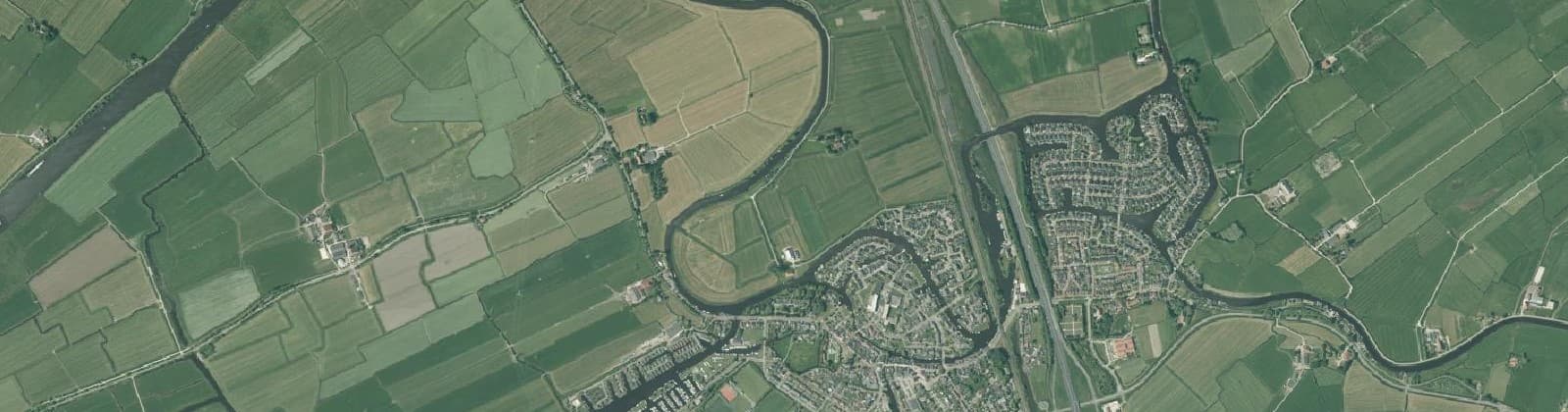 Luchtfoto van Akkrum