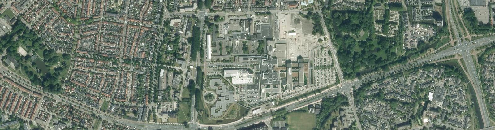 Luchtfoto van Huizum-Badweg
