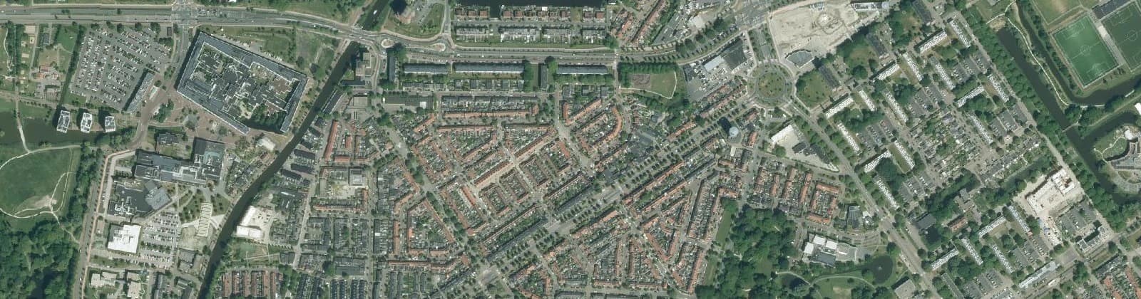 Luchtfoto van Bloemenbuurt