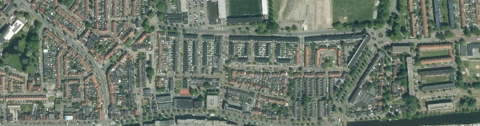 Luchtfoto van Indische buurt