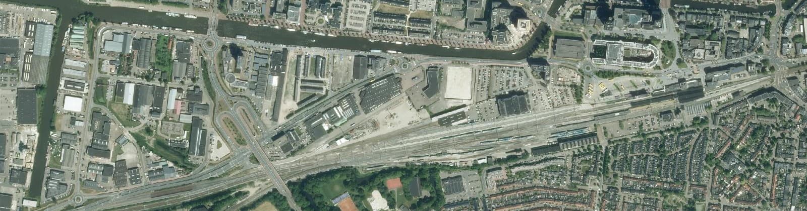 Luchtfoto van Spoordok