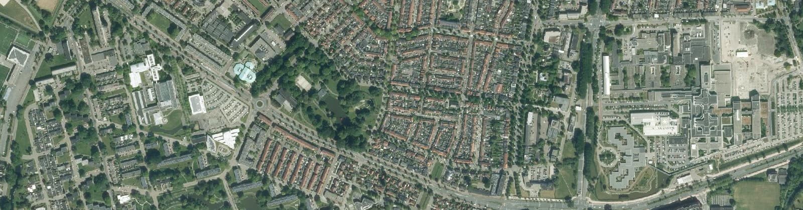 Luchtfoto van Julianapark
