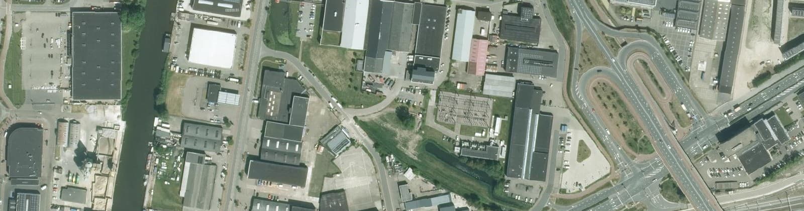 Luchtfoto van De Zwette I Harlingervaart