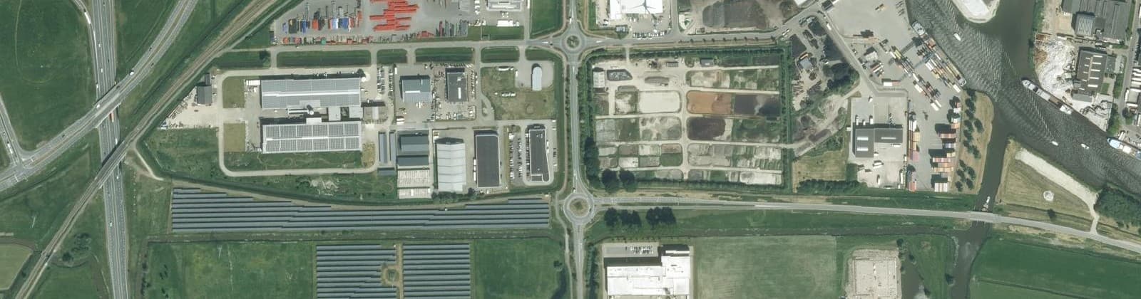 Luchtfoto van De Zwette V Newton