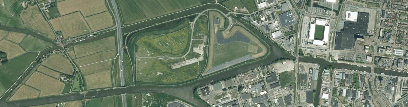 Luchtfoto van EnergieCampus Sylsterrak