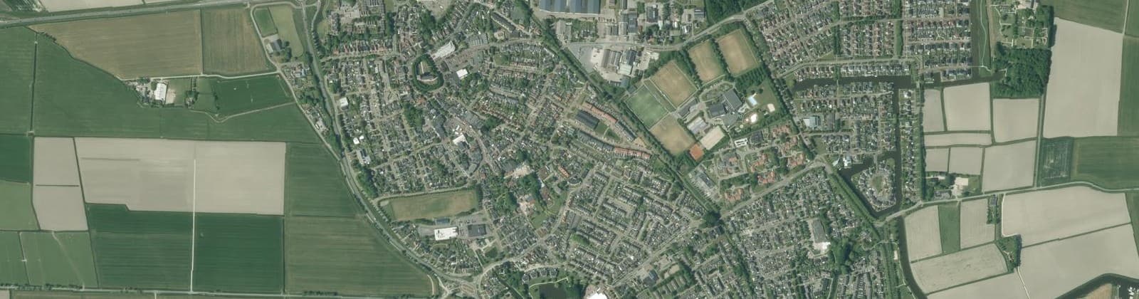 Luchtfoto van Stiens