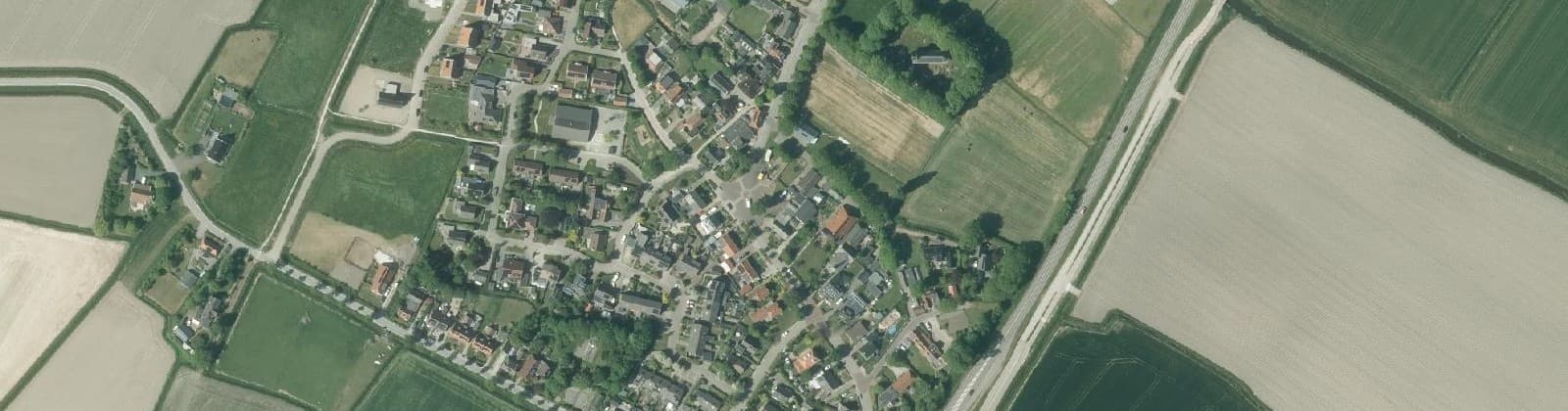 Luchtfoto van Hijum