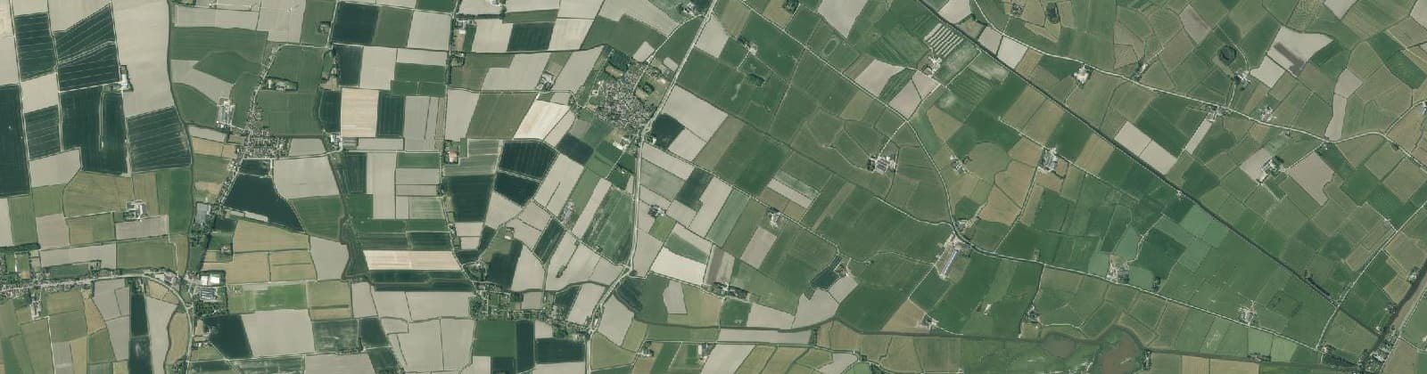 Luchtfoto van Buitengebied Hijum