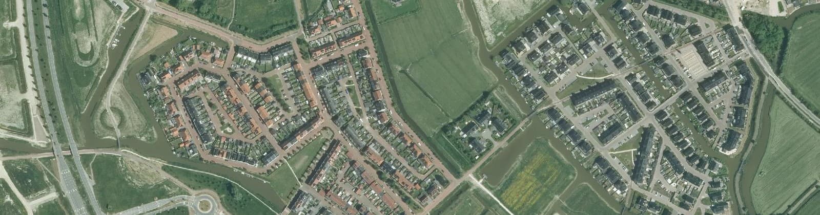Luchtfoto van Techum