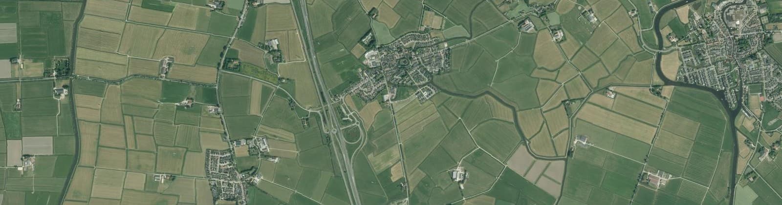Luchtfoto van Buitengebied Wirdum