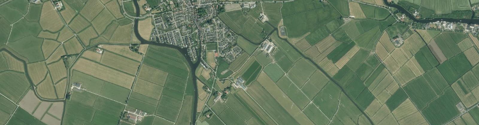 Luchtfoto van Buitengebied Wergea