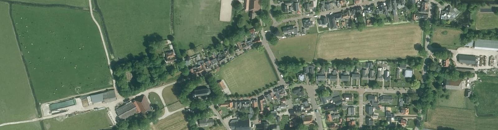 Luchtfoto van Weidum