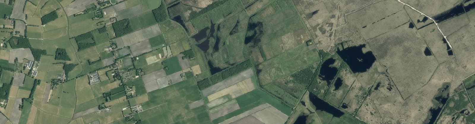 Luchtfoto van Fochteloo-Buitengebied