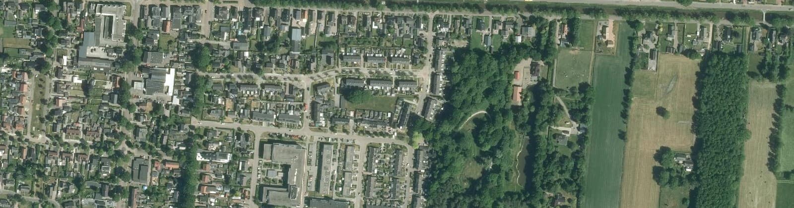 Luchtfoto van Haulerwijk-Bruïneweg