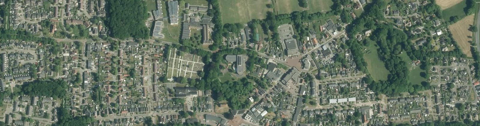 Luchtfoto van Oosterwolde-Centrum-Noord-West