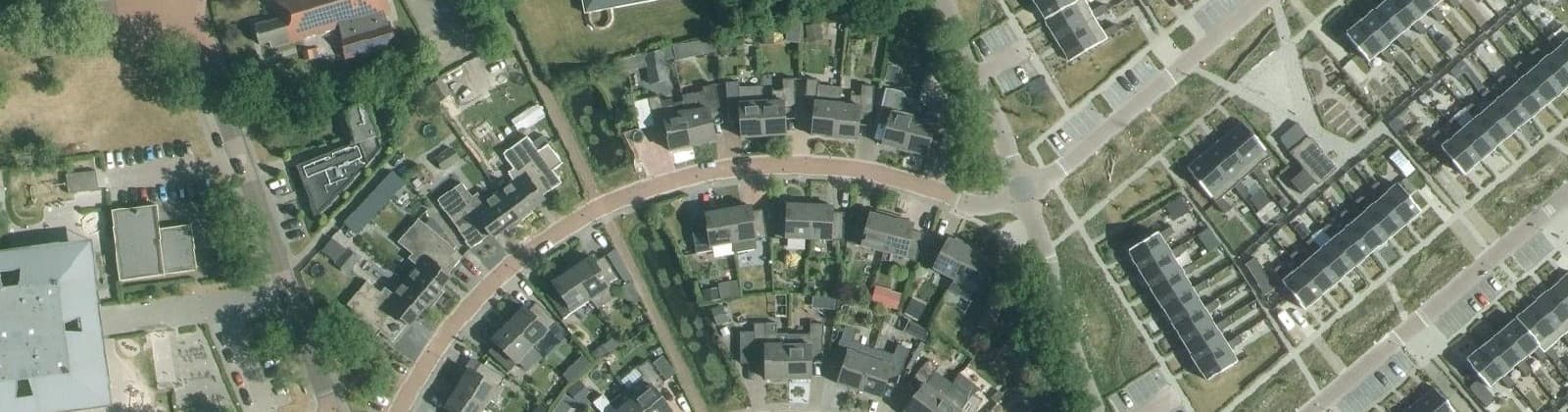 Luchtfoto van Oosterwolde-Iris