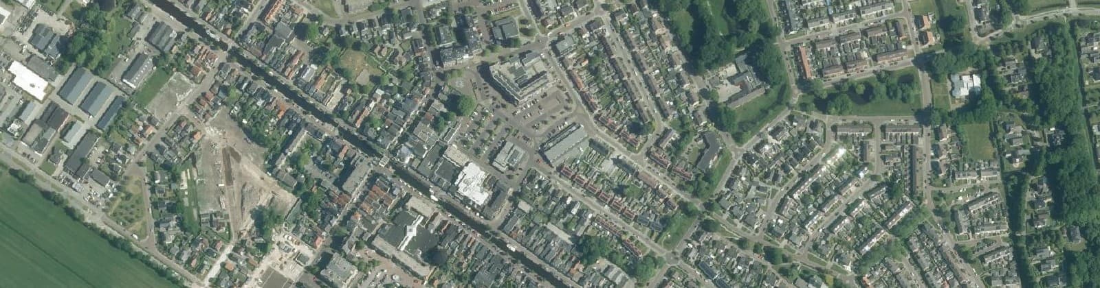 Luchtfoto van Gorredijk-Centrum