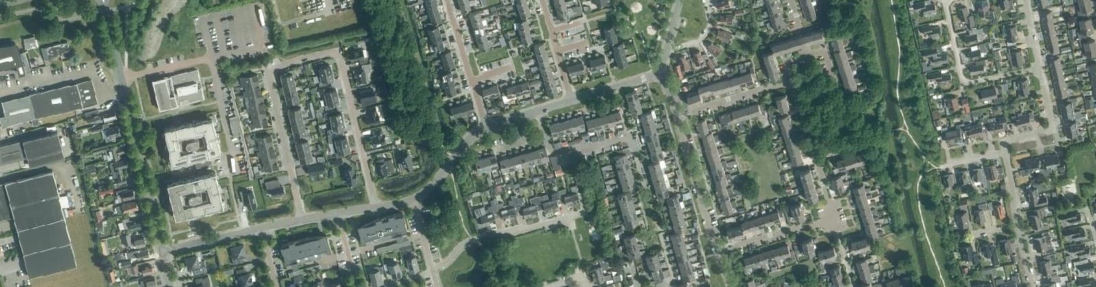 Luchtfoto van Gorredijk-IJ buurt