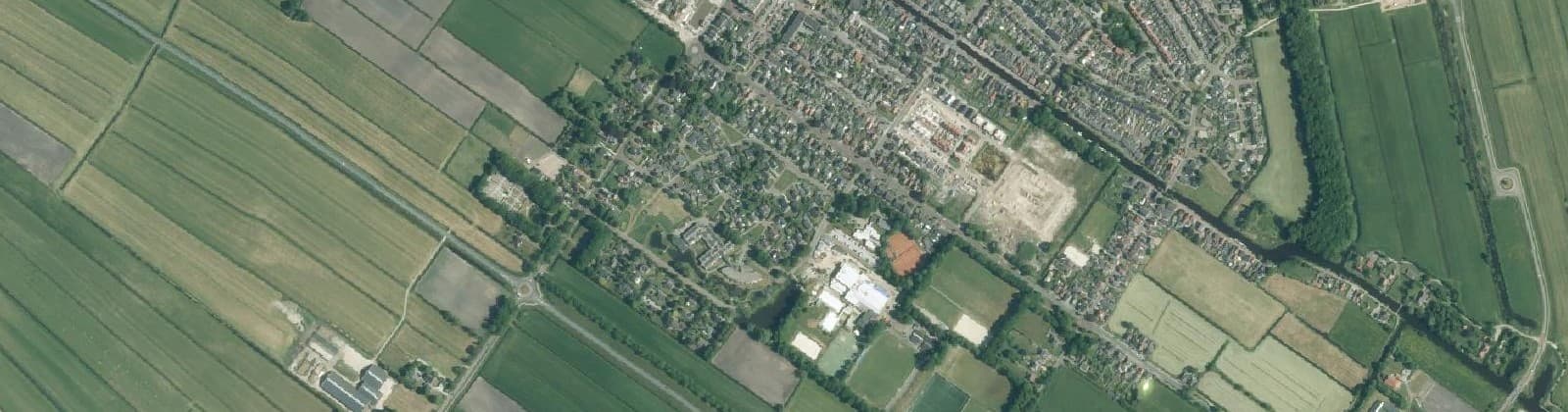 Luchtfoto van Gorredijk-Miente