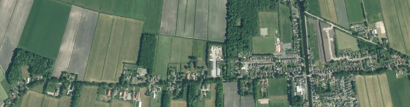Luchtfoto van Terwispel-Kom