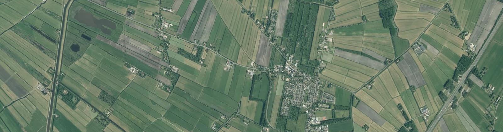 Luchtfoto van Tijnje-Buitengebied