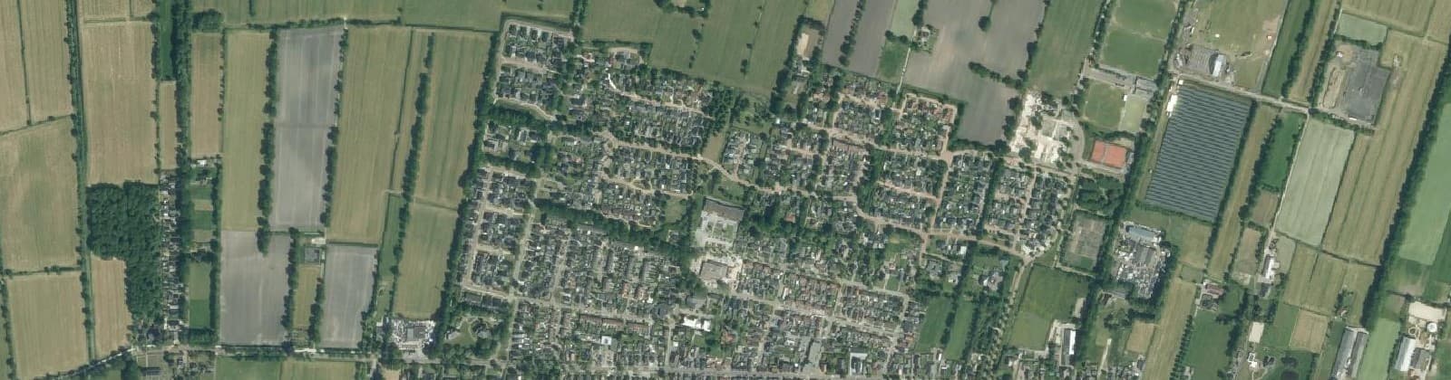 Luchtfoto van Ureterp-Fûgelliet