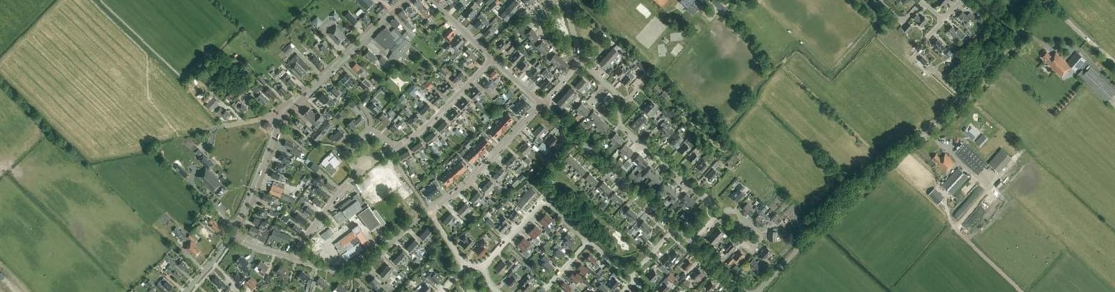 Luchtfoto van Wijnjewoude-Gentiaan