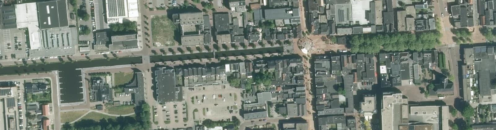 Luchtfoto van Drachten centrum