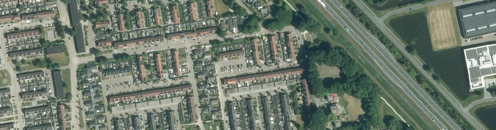 Luchtfoto van De Wiken noordoost