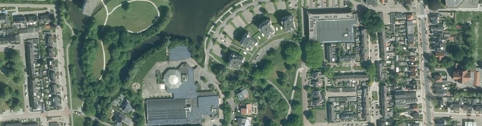 Luchtfoto van De Singels oost