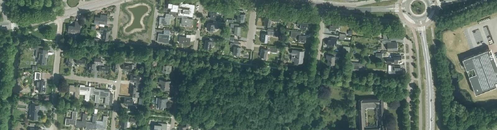 Luchtfoto van De Singels zuid