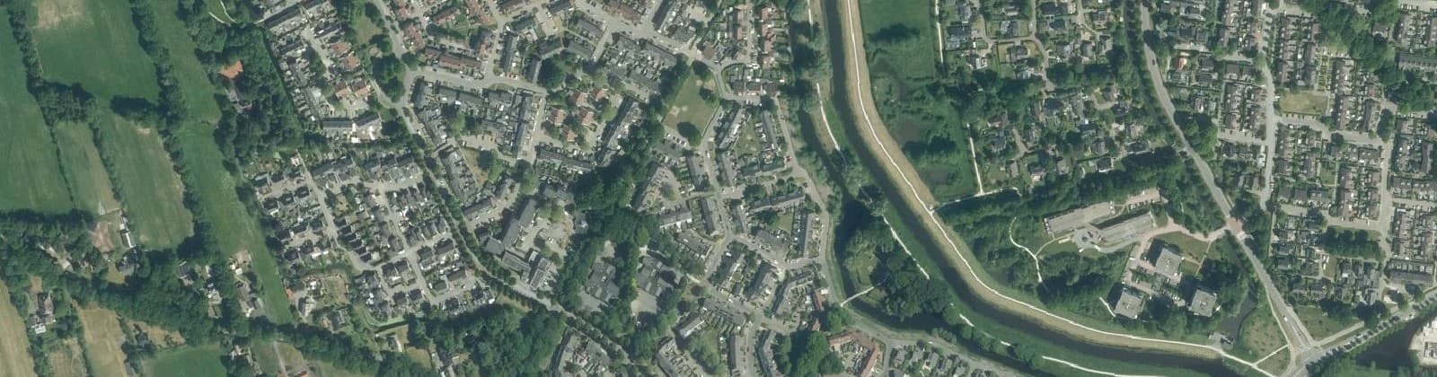 Luchtfoto van De Trisken rondom