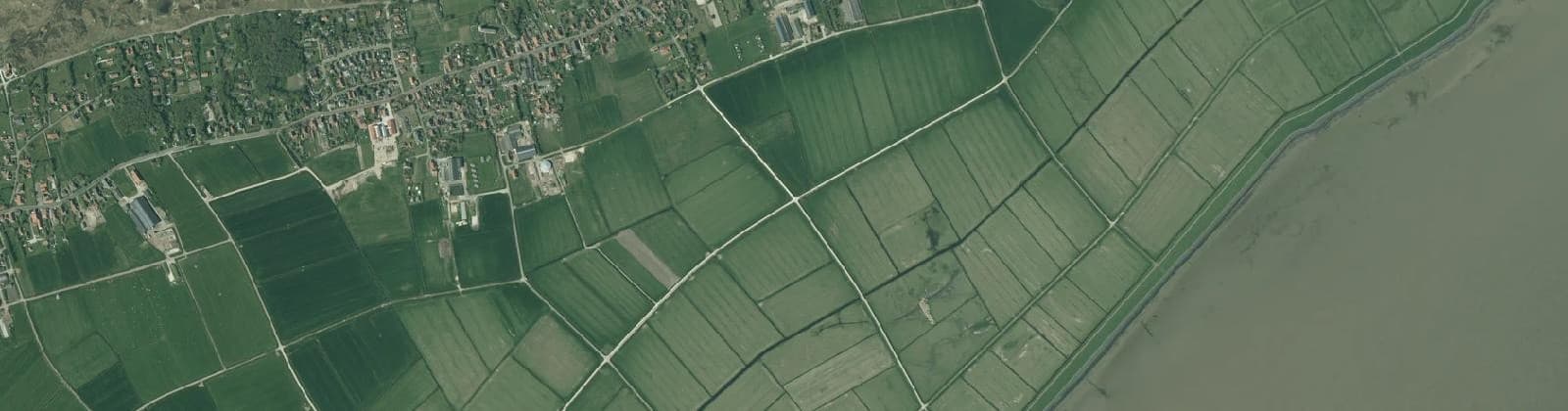Luchtfoto van Verspreide huizen Hoorn-Zuid