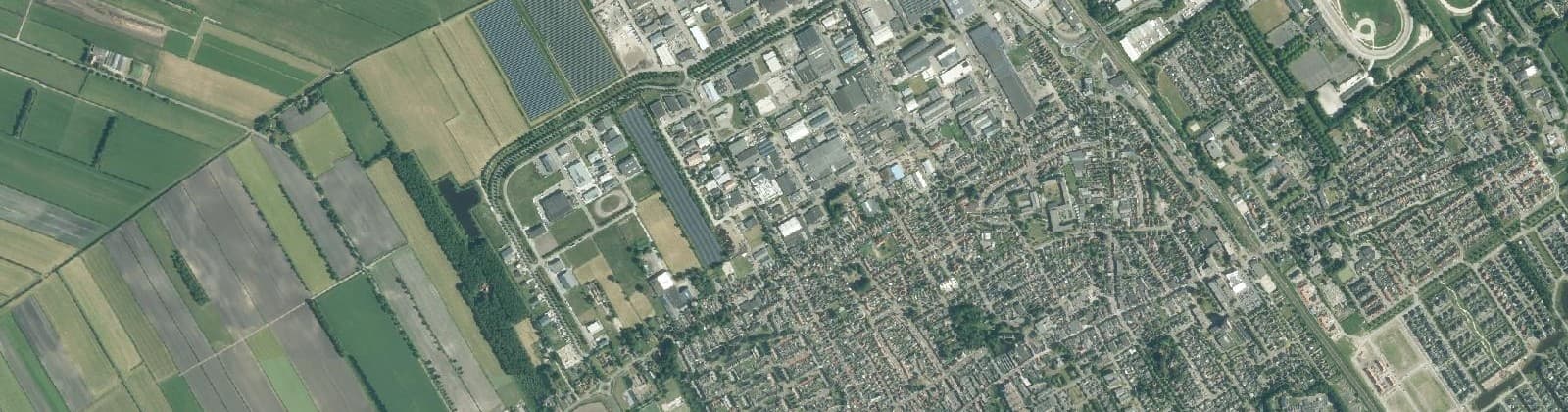 Luchtfoto van Wolvega-Om de Noort