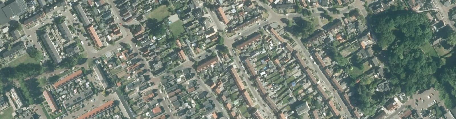 Luchtfoto van Wolvega-Vogelbuurt