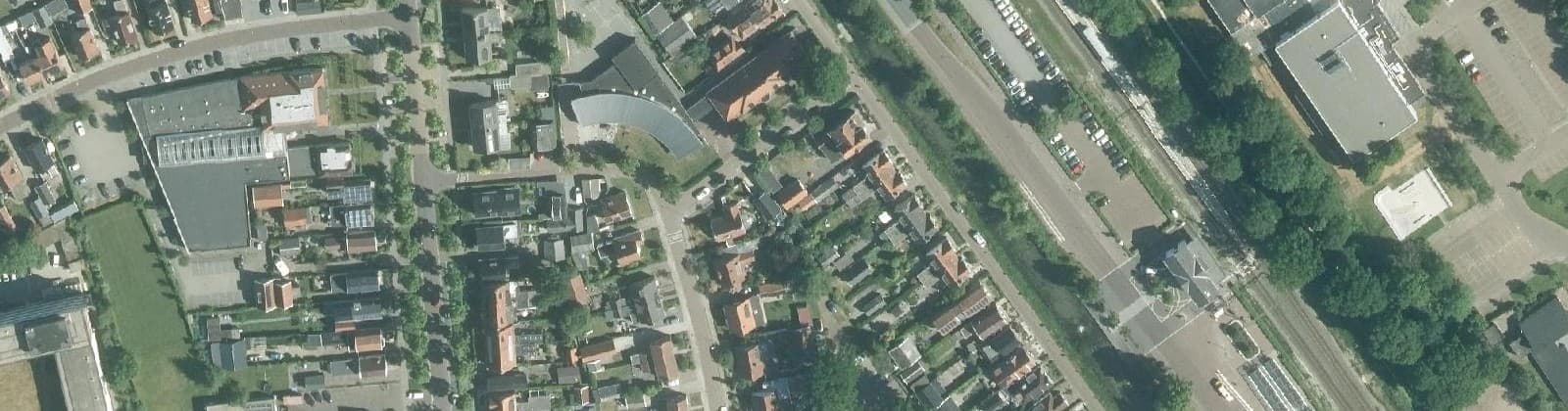 Luchtfoto van Wolvega-Stationsbuurt