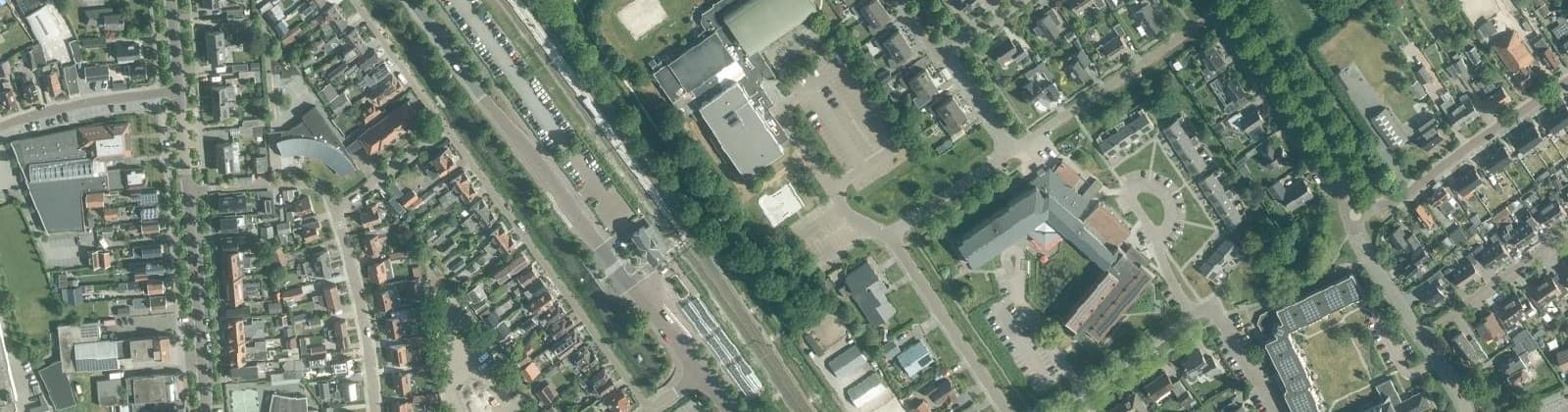 Luchtfoto van Wolvega-De Scheene
