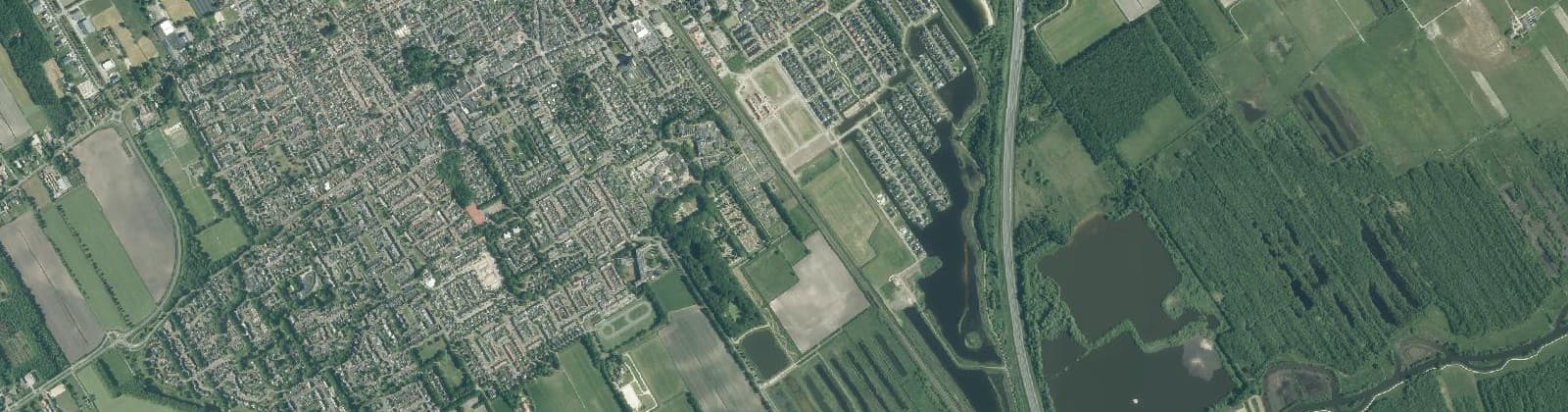 Luchtfoto van Wolvega-Buitengebied