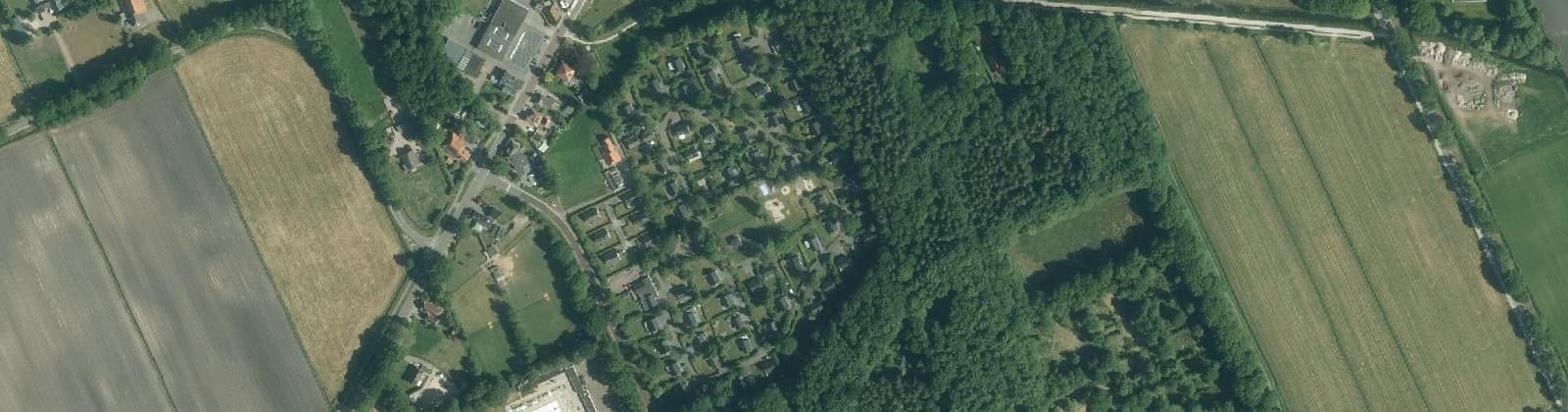 Luchtfoto van Noordwolde-Recreatie
