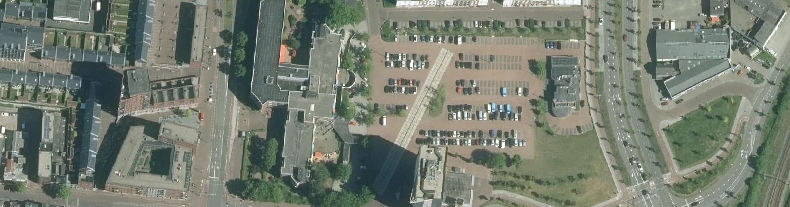 Luchtfoto van Oranjebuurt